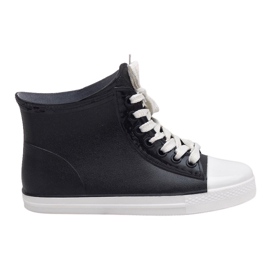 Sneakers allacciate Galosce nere SD527-1 nero