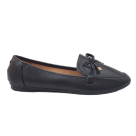 Mocassino ballerina in ecopelle nera 9F175 nero
