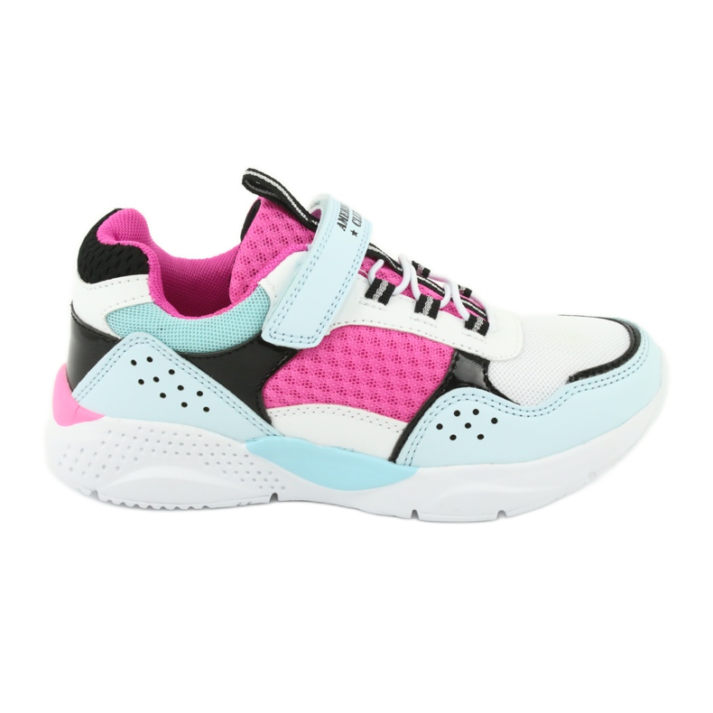 Scarpe sportive American Club ES07 alla moda bianca blu rosa