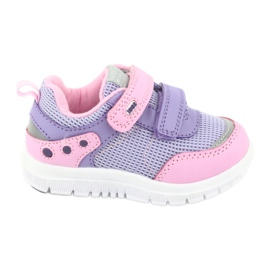American Club ES23 due scarpe sportive con velcro viola rosa