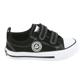 Sneakers nere con chiusura strappo American Club LH35 nero