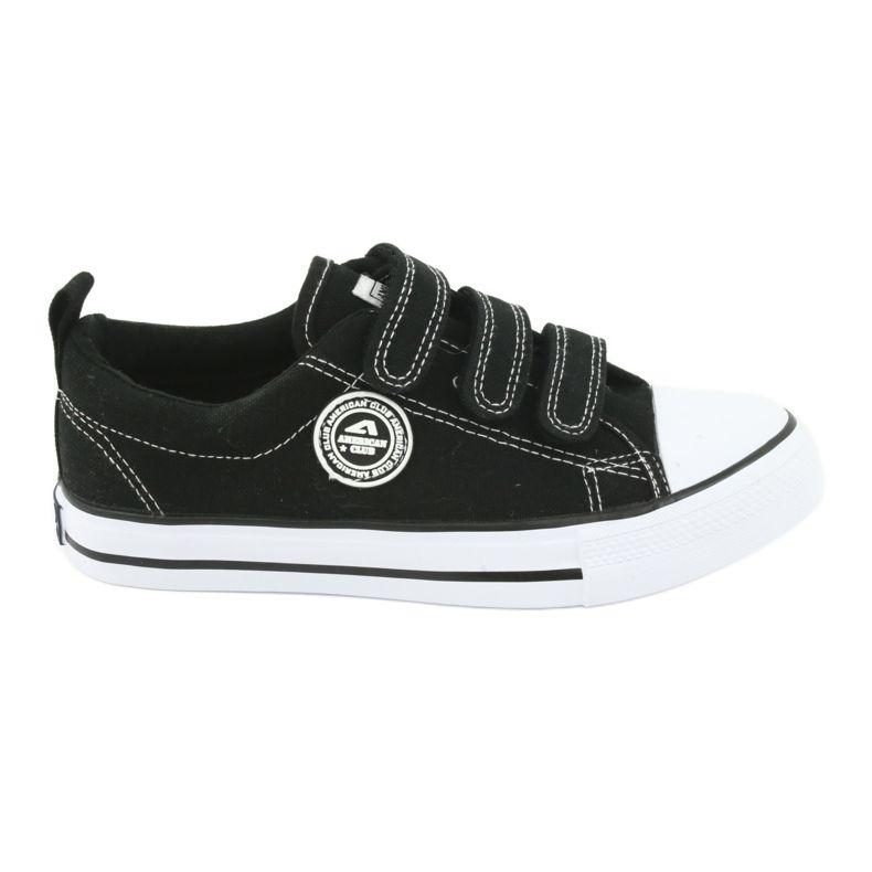 American Club Sneakers nere con velcro American LH31 nero