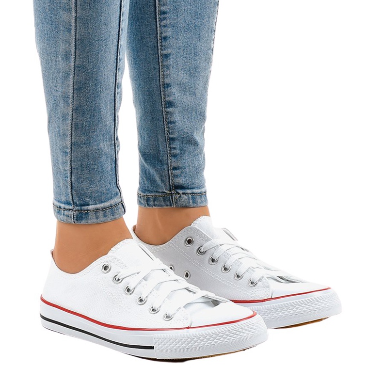 Sneakers classiche da donna bianche ZC-2 bianca