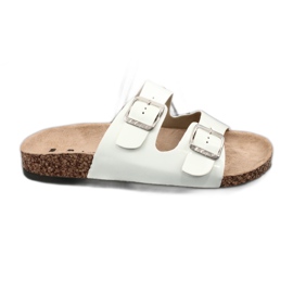 Ciabatte anatomiche bianche laccate Lee Cooper 1043-5 bianco