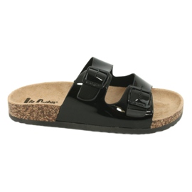 Pantofole anatomiche laccate nere Lee Cooper 1043 nero