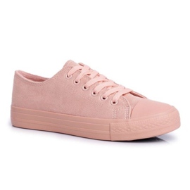 BUGO Sneakers da donna in camoscio rosa 666-6