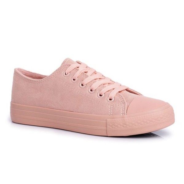 BUGO Sneakers da donna in camoscio rosa 666-6