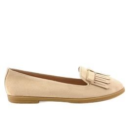 Mocassino lordsy beige in ecopelle scamosciata 2358