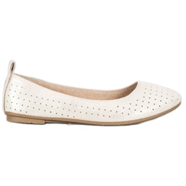 SHELOVET Ballerine traforate d'oro