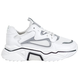 Weide Sneakers alla moda con rete bianca
