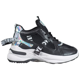 Weide Sneakers alla moda con iscrizioni nero