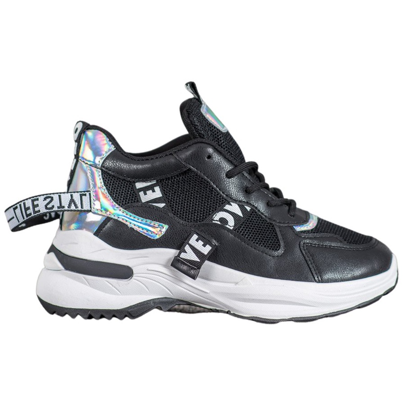 Weide Sneakers alla moda con iscrizioni nero