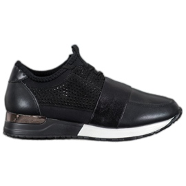 RTX WALK Sneakers Nere Con Cristalli nero