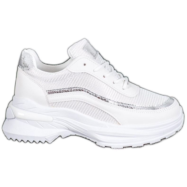 SHELOVET Scarpe sportive alla moda bianca giallo