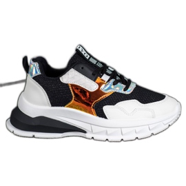 SHELOVET Sneakers Con Rete bianca nero