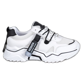 SHELOVET Sneakers alla moda da donna bianco nero