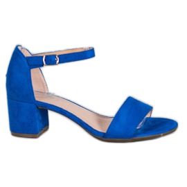 Filippo Sandali cobalto con tacco alto blu