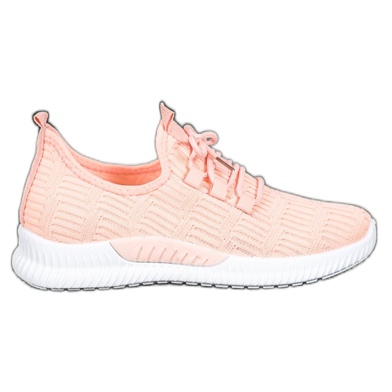 SHELOVET Comode scarpe in tessuto arancia