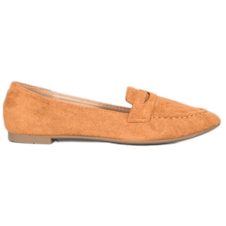 Best Shoes Mocassini Scamosciati In Spitz marrone