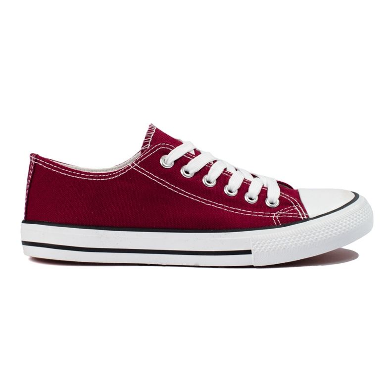 J. Star Sneakers classiche bordeaux rosso