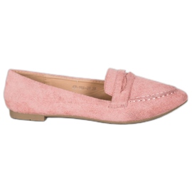Best Shoes Mocassini Scamosciati In Spitz rosa