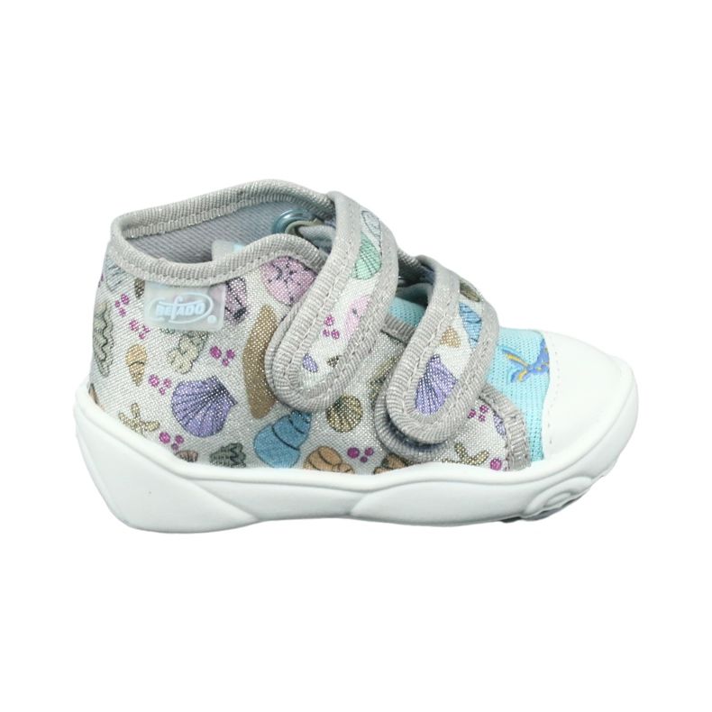 Scarpe per bambini Befado arancione 212P065 blu grigio multicolore