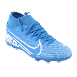 Nike Mercurial Superfly 7 Club FG / MG Jr AT8150-414 scarpe da calcio blu