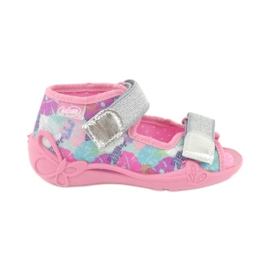 Scarpe per bambini Befado 242P096 rosa grigio multicolore