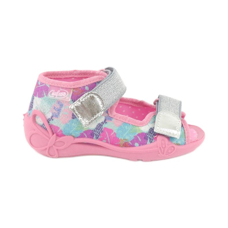 Scarpe per bambini Befado 242P096 rosa grigio multicolore