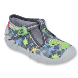 Scarpe per bambini Befado 110P370 grigio multicolore verde