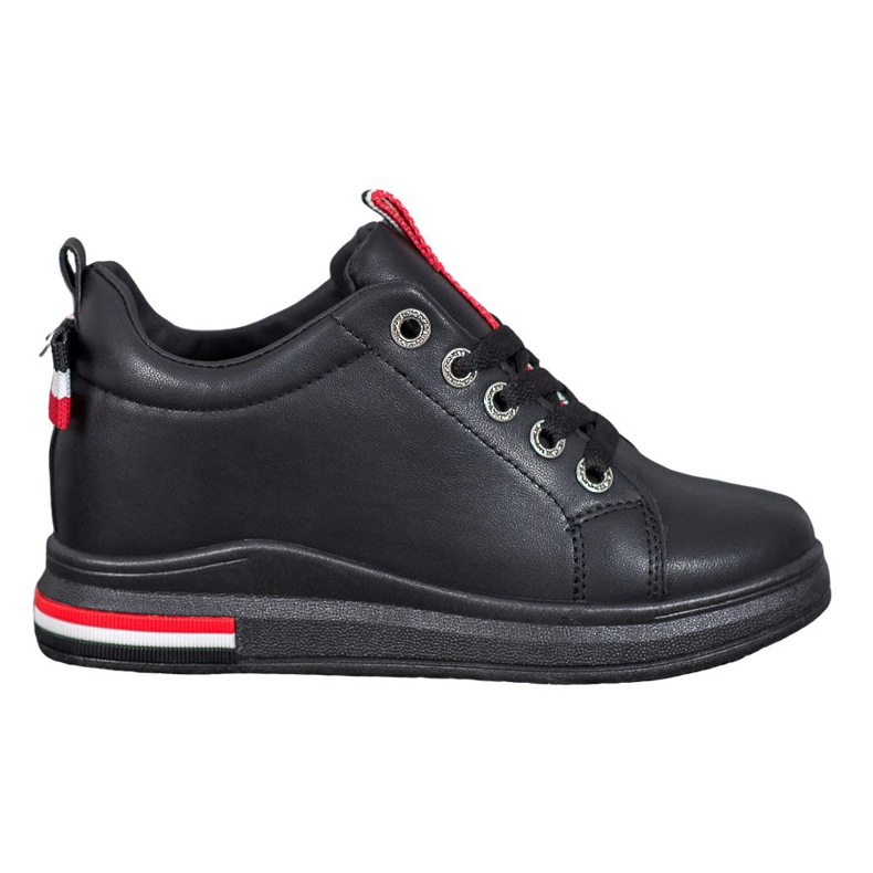 Weide Sneakers Con Zeppa Nascosta nero rosso