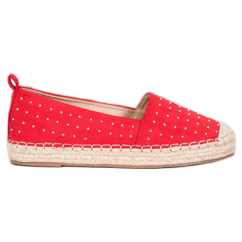 Goodin Espadrillas in camoscio rosso