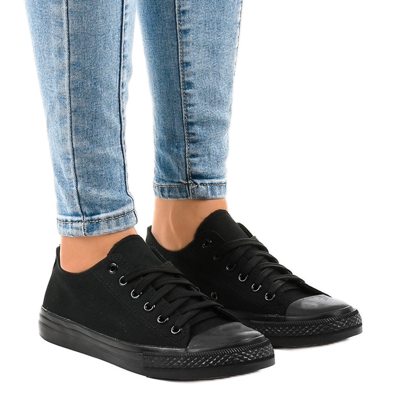 Sneakers nere classiche da donna WQ801 nero
