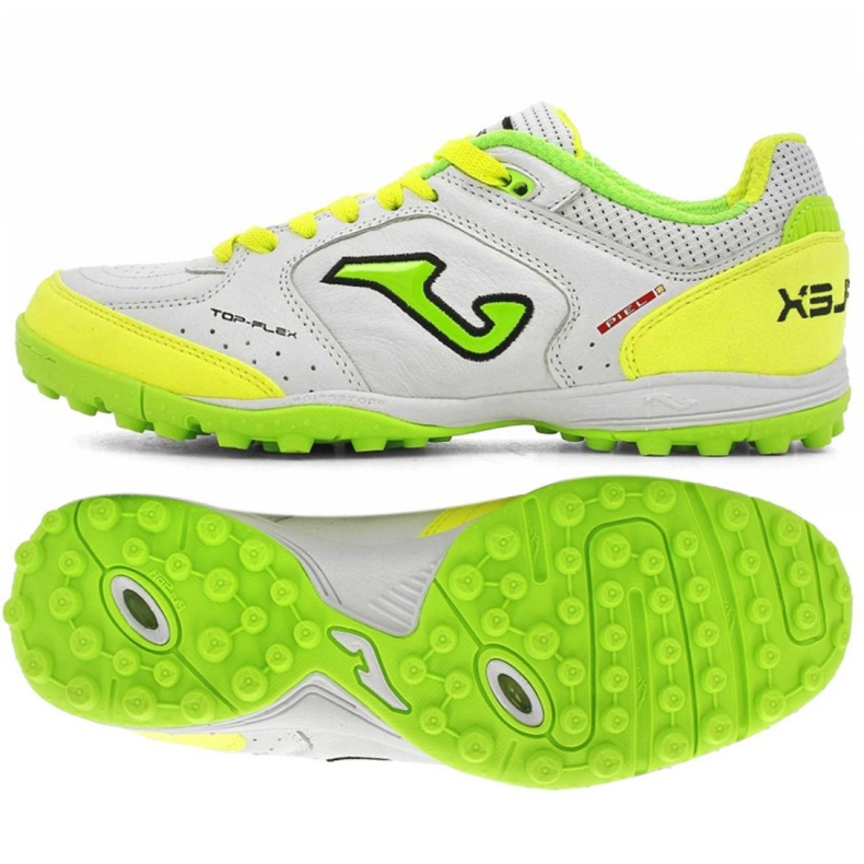Scarpe da calcio Joma Top Flex 920 Tf M TOPW.920.TF giallo, bianco, verde giallo