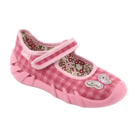 Scarpe per bambini Befado 109P187 rosa grigio