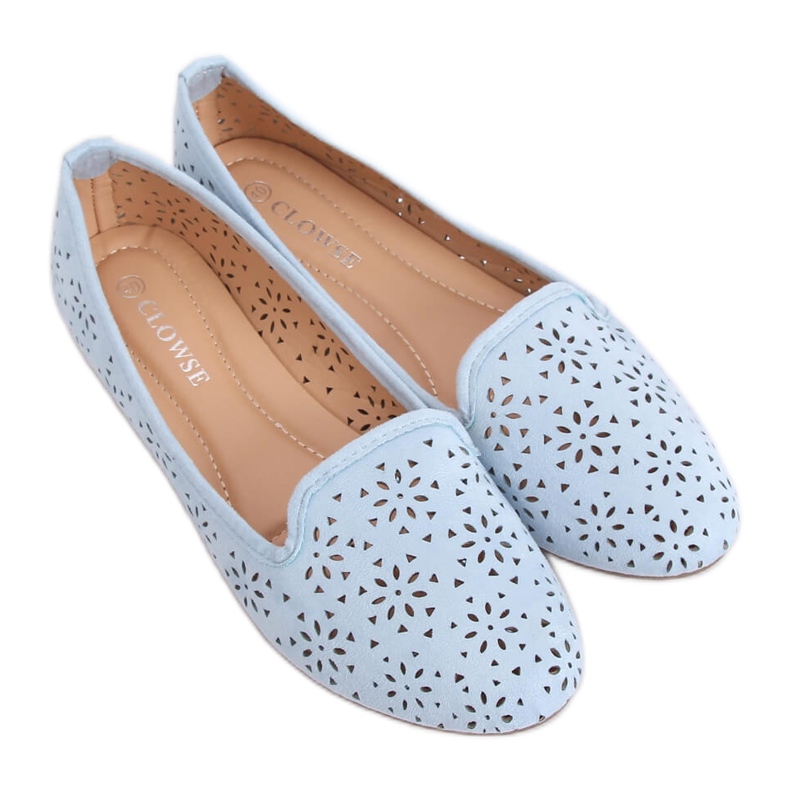 Signori traforati blu 9F126 Blu