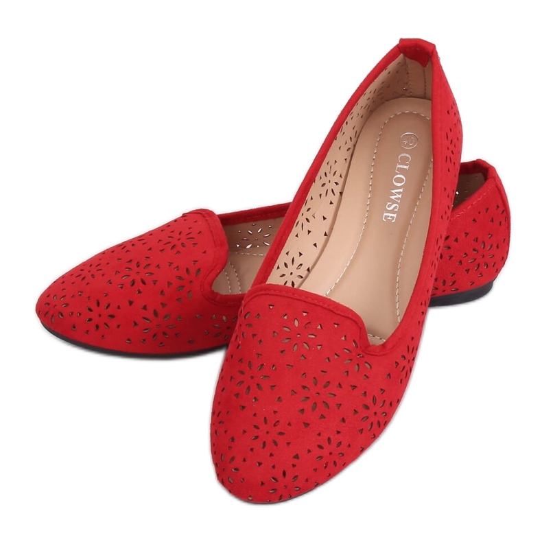 Signori traforati rossi 9F126 Rosso