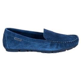 Vinceza Mocassini classici in pelle blu