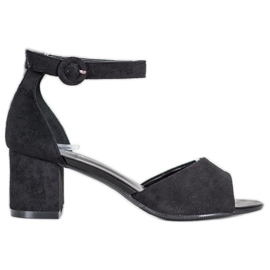 Sandali casual con tacco alto VINCEZA nero