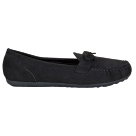 SHELOVET Mocassini casual con fiocco nero giallo