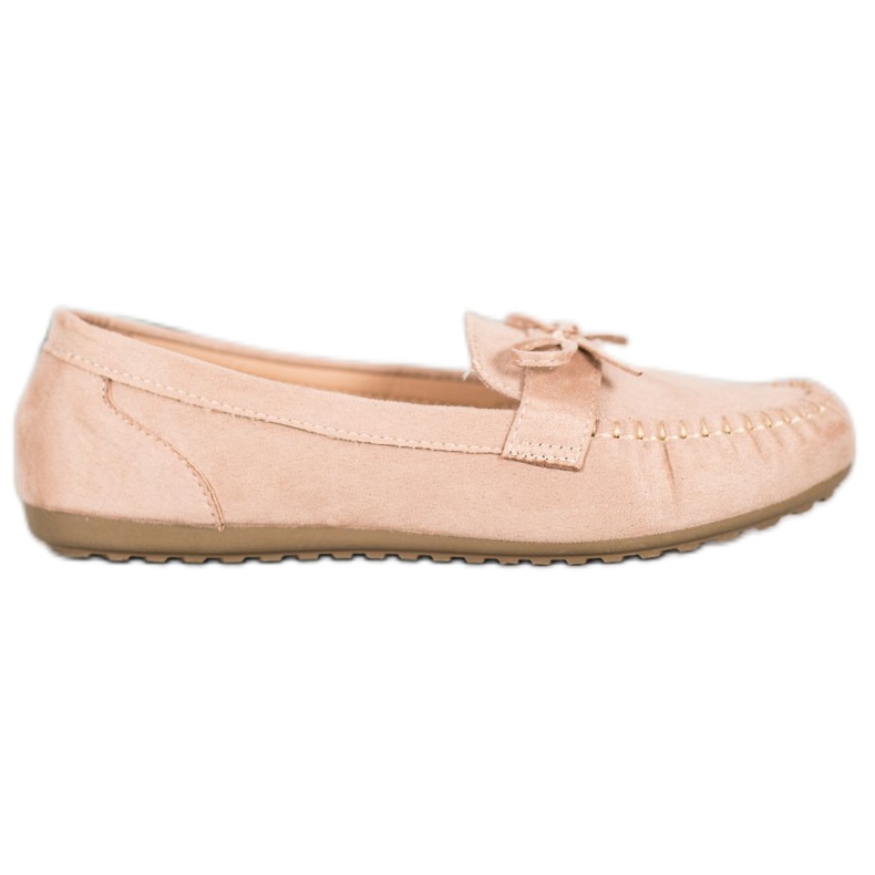 SHELOVET Mocassini casual con fiocco marrone