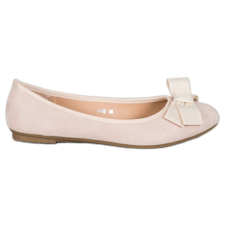 Clowse Ballerine alla moda con un fiocco marrone