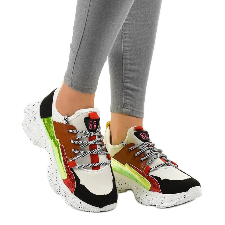 Sneakers sportive bianche con HL-03 bianca