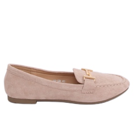 Mocassini da donna beige 99-13A Beige marrone giallo