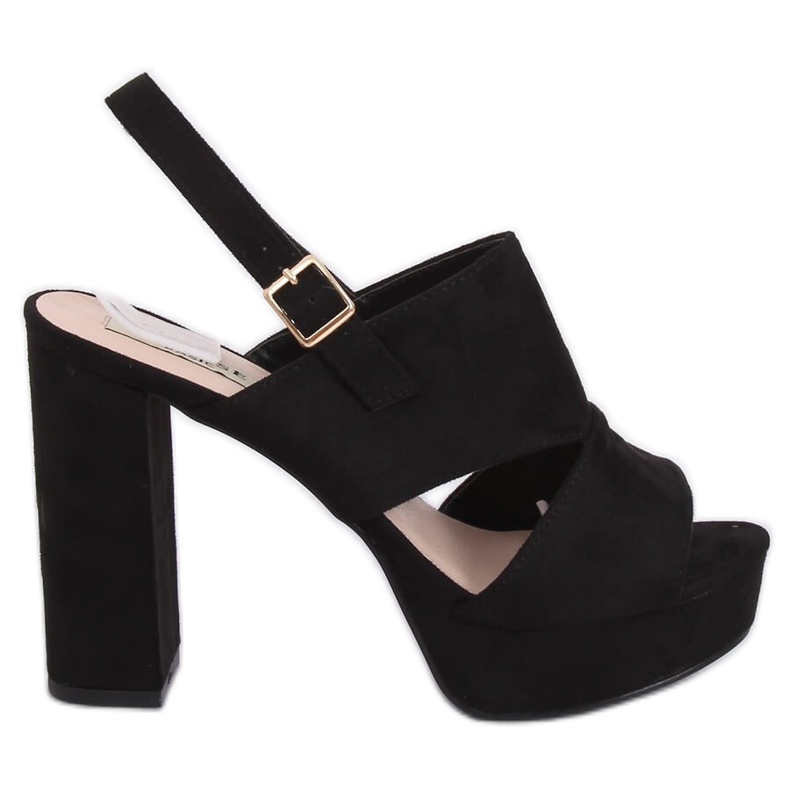Sandali neri sul palo 9R02 Black nero