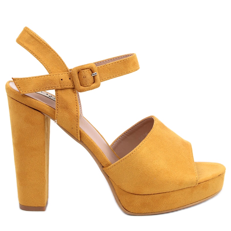 Sandali tacco alto miele 9R16 Giallo