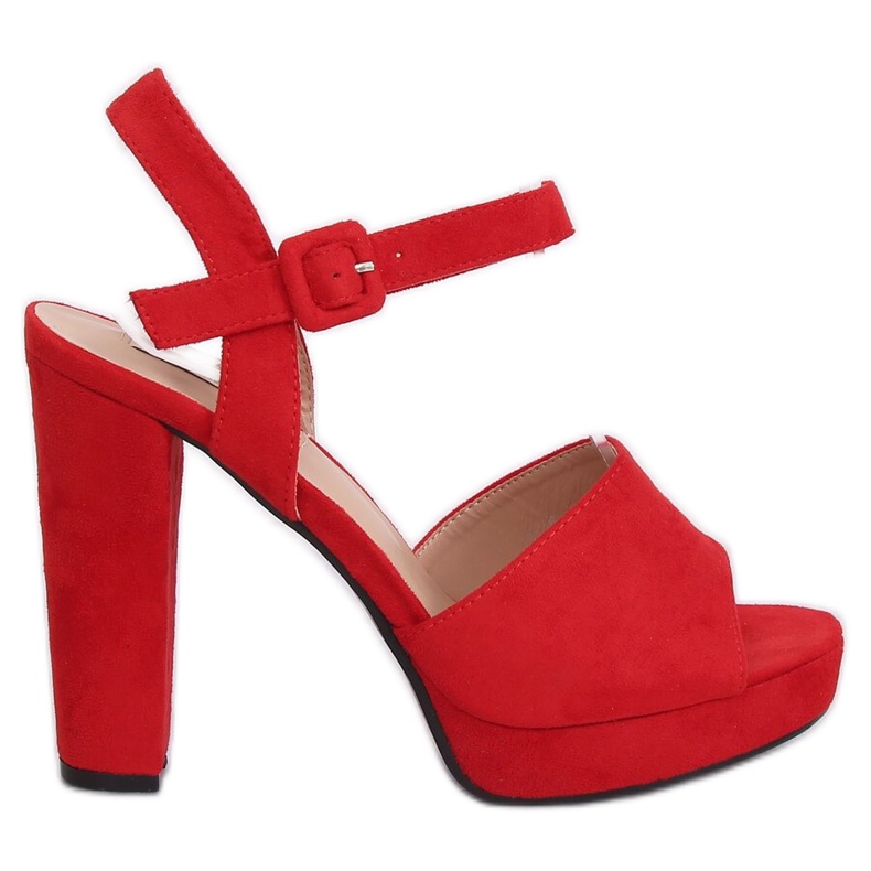 Sandali rossi con tacco alto 9R16 Red rosso