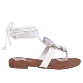 Infradito con pietre bianche JH126P White bianco