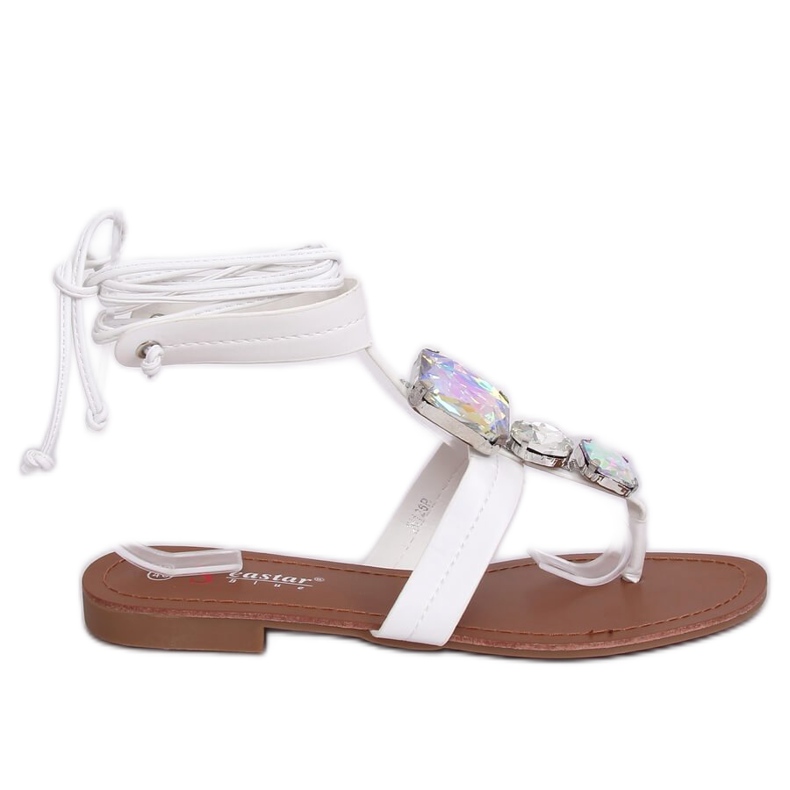 Infradito con pietre bianche JH126P White bianca