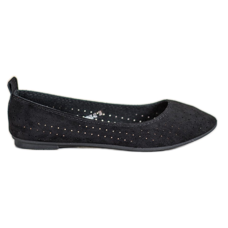 SHELOVET Ballerine traforate nero